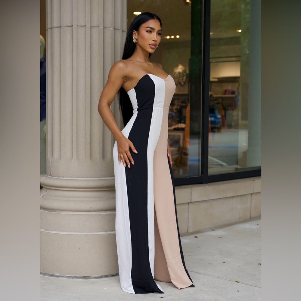 Fashion Nova Colorblock Jumpsuit